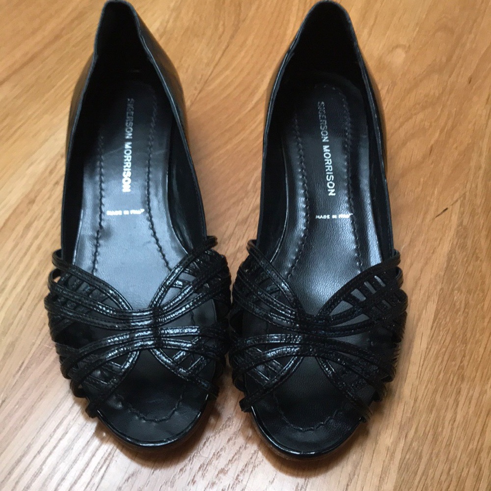 Sigerson Morrison black patent leather shoes, s.6B